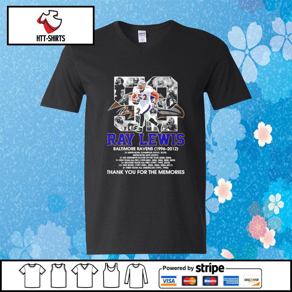 Ray Lewis Linebacker Baltimore Ravens Thanks For The Memories Signature T- Shirt - TeeNavi