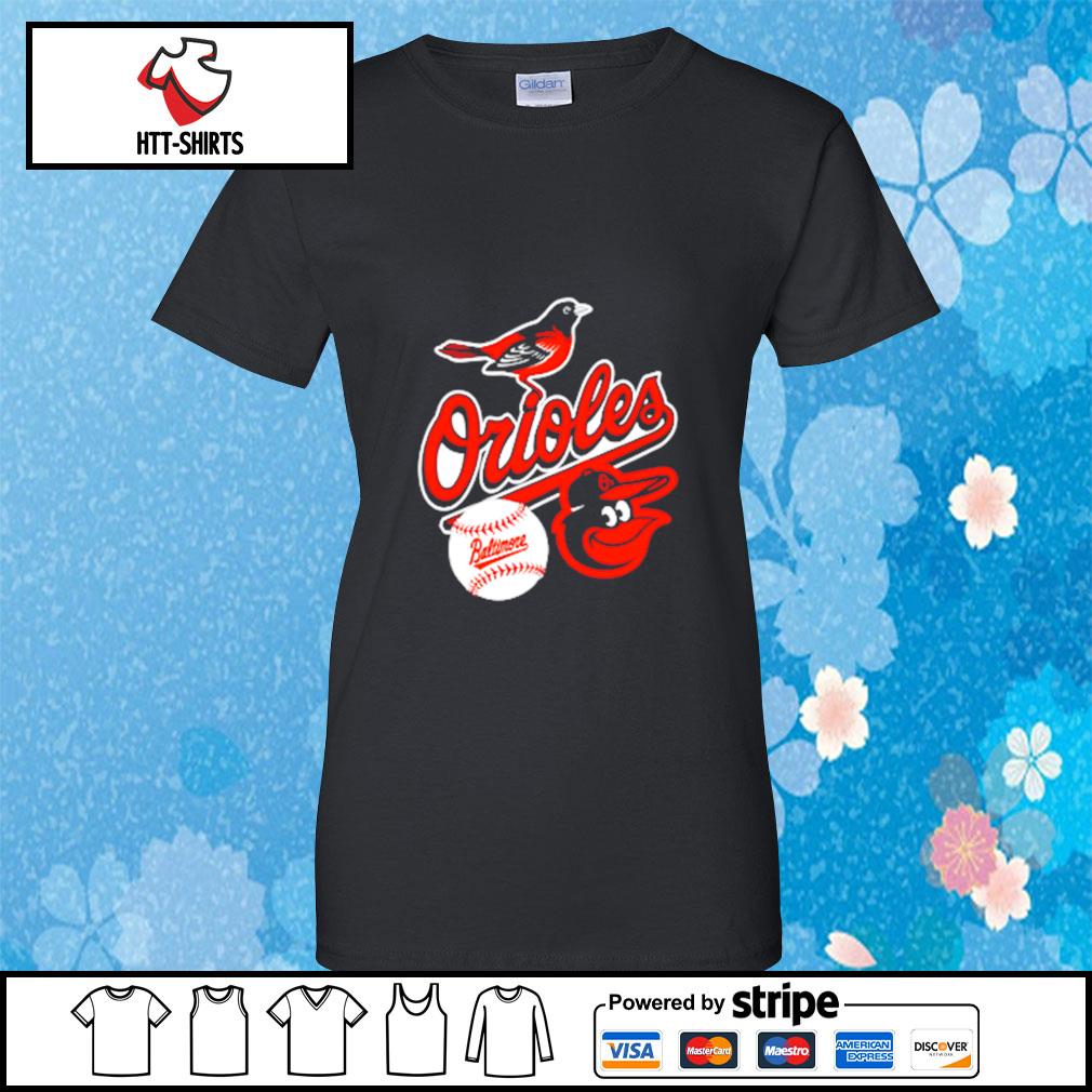 Baltimore Baseball Script Gray Orioles T-Shirt