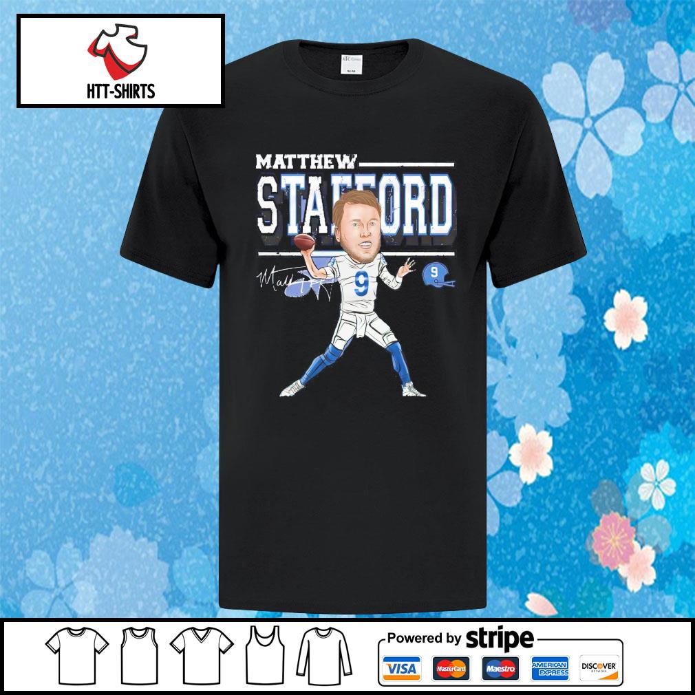 Matthew Stafford cartoon signature shirt, hoodie, sweater, long sleeve and  tank top