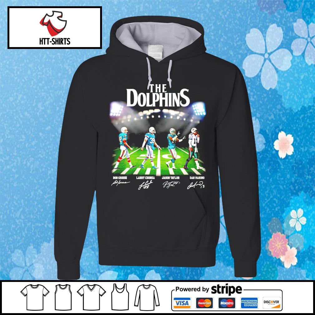 The Miami Dolphins abbey road signatures shirt, hoodie, sweater, long  sleeve and tank top