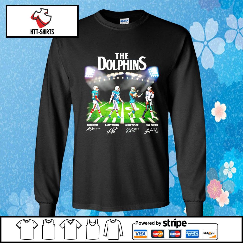 The Miami Dolphins abbey road signatures shirt, hoodie, sweater, long  sleeve and tank top