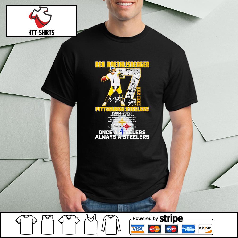 Thank you Ben Roethlisberger Pittsburgh Steelers 2004 2022 2x super bowl  champion shirt, hoodie, sweater, long sleeve and tank top