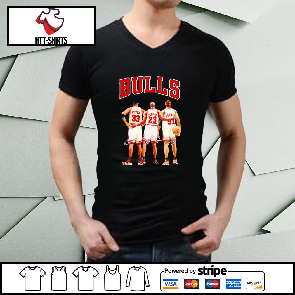 Scottie Pippen with Michael Jordan and Dennis Rodman T-Shirt