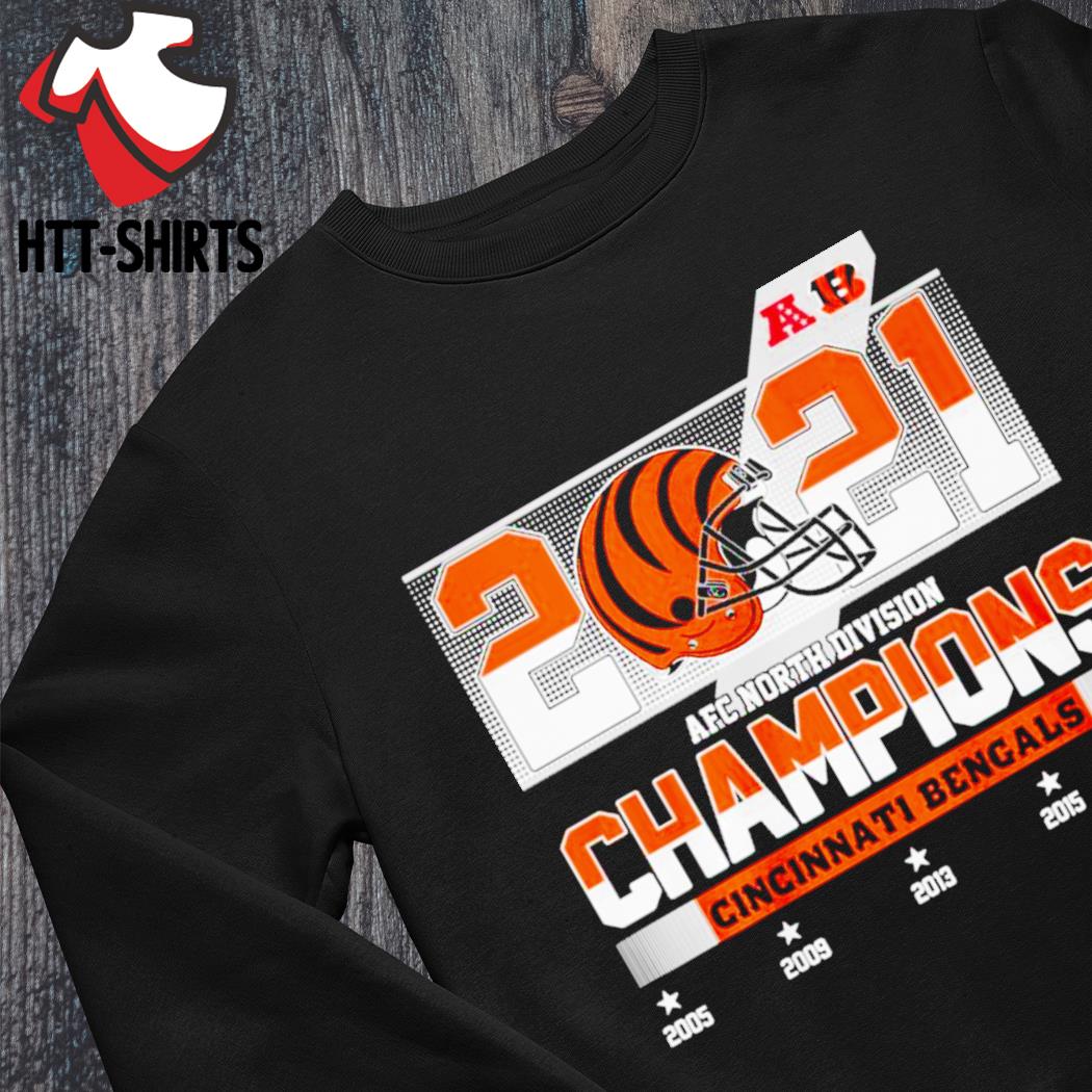 Cincinnati Bengals 2005-2021 AFC North Division Champions T-shirt, hoodie,  sweater, long sleeve and tank top