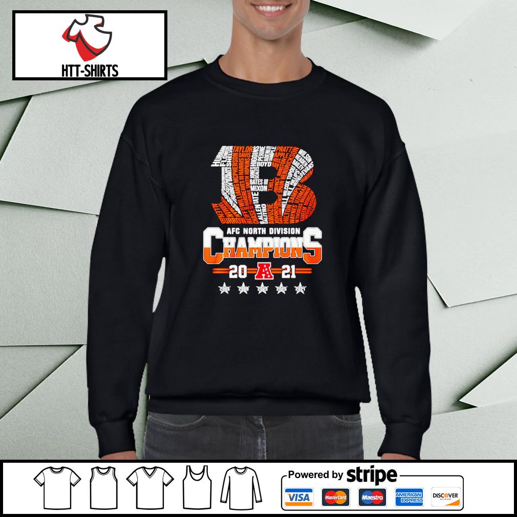 Cincinnati Bengals 2021 2022 AFC North Division Champions NFL football shirt,  hoodie, sweatshirt and tank top