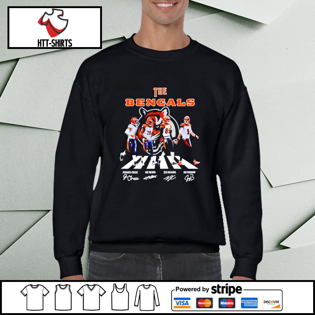 Official joe burrow mixon chase cincinnatI bengals roads signatures shirt,  hoodie, sweater, long sleeve and tank top