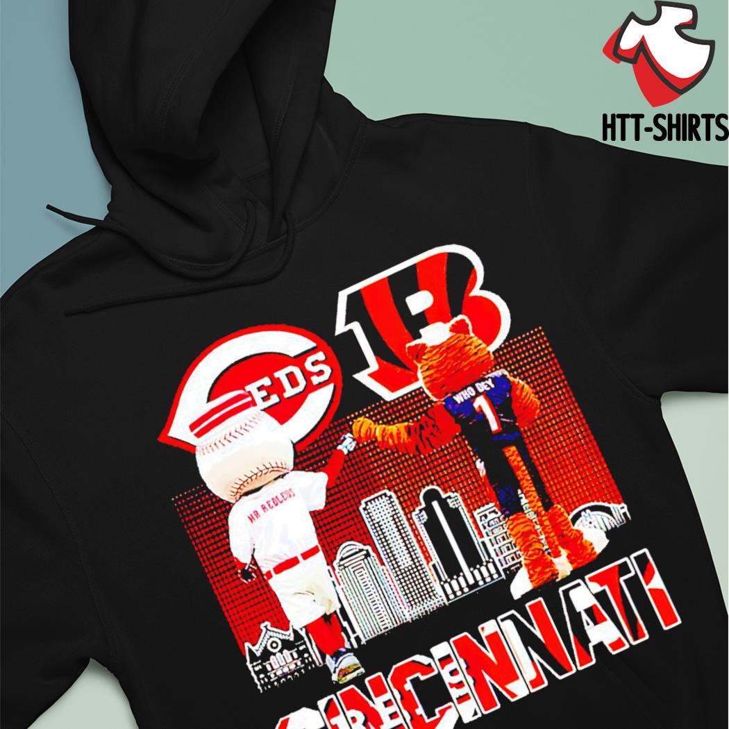 Mascot Cincinnati Reds Vs Cincinnati Bengals Shirt, hoodie