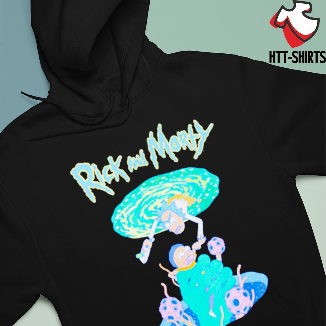 Rick and best sale morty portal hoodie