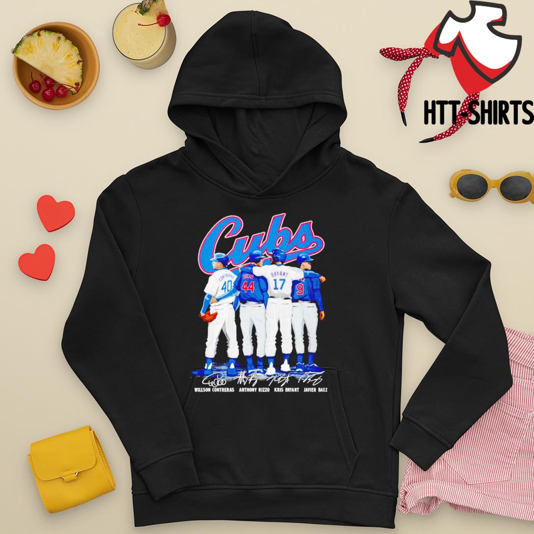 The cubs Willson Contreras Anthony Rizzo Javier Baez and Kris Bryant Abbey  Road signatures shirt, hoodie, sweater, long sleeve and tank top