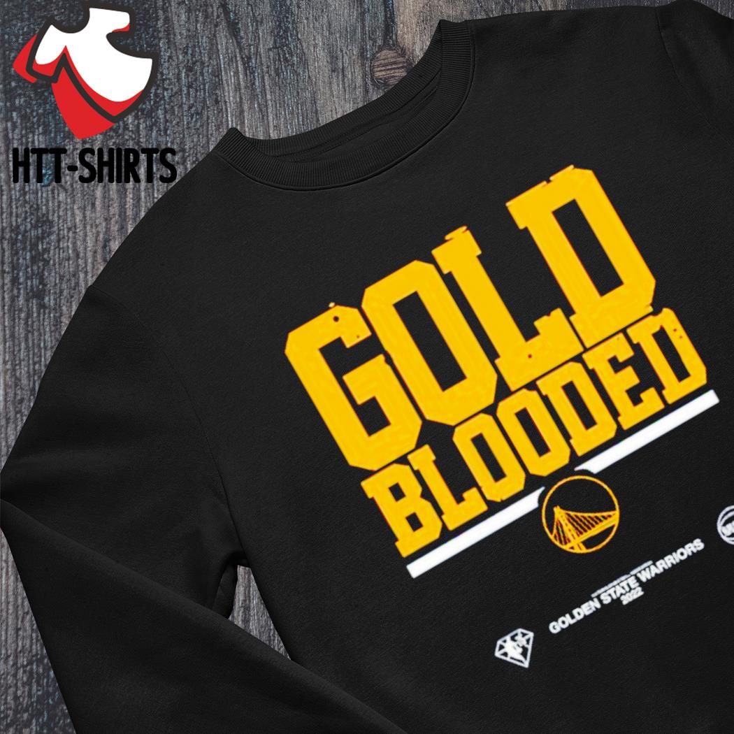warriors gold blooded t shirt