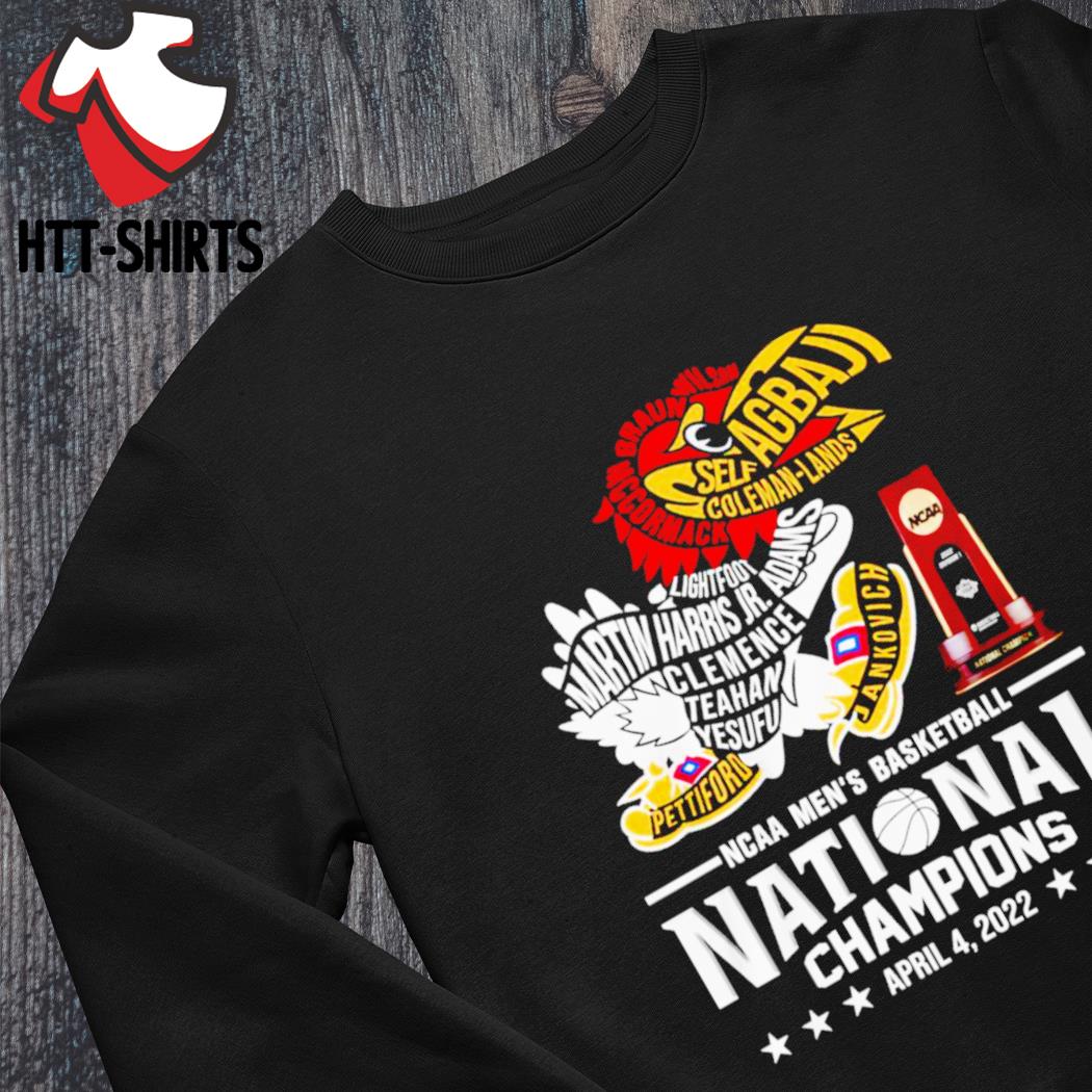 Kansas Jayhawks Ncaa Men's Basketball National Champions April 4 2022 Shirt,  hoodie, sweater, long sleeve and tank top