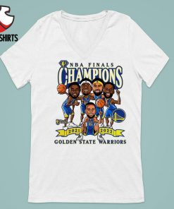 Golden State Warriors 2022 NBA Finals Champions Caricature T-Shirt