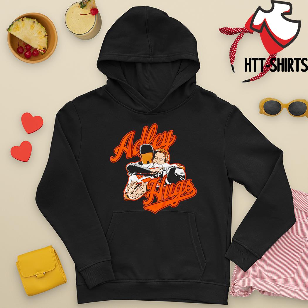 Official hugs adley rutschman T-shirt, hoodie, sweater, long sleeve and  tank top