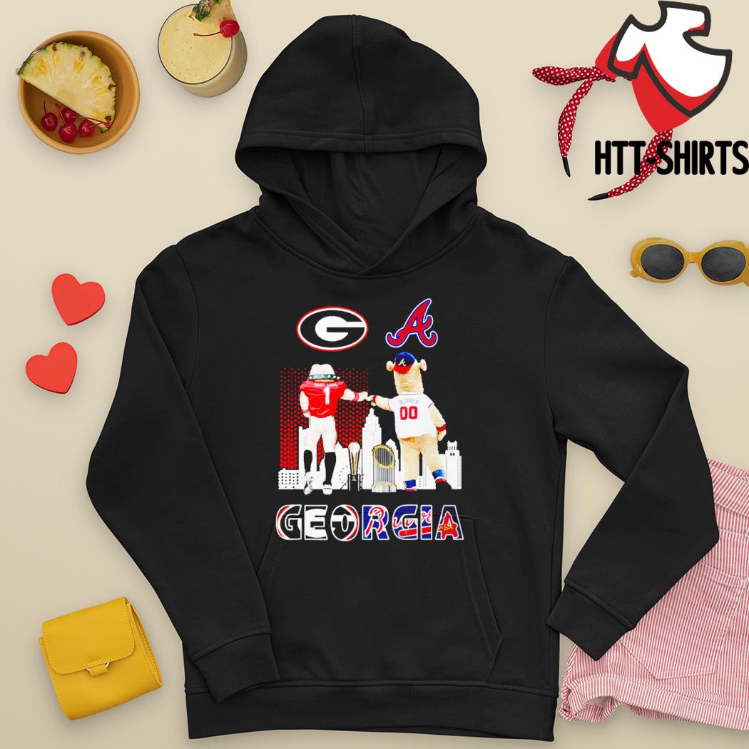 Heart Atlanta Braves vs Georgia Bulldogs shirt, hoodie, sweater