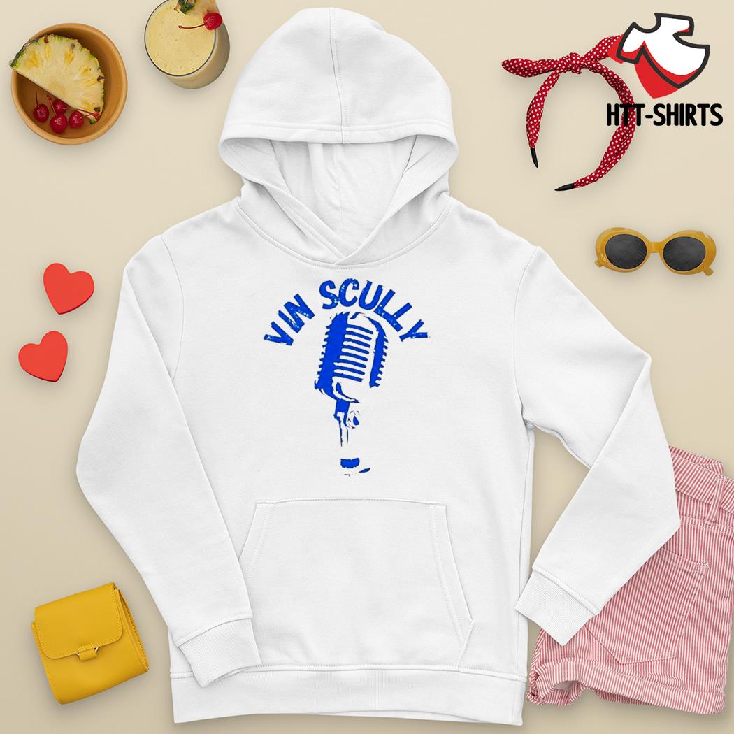 Vin Scully Microphone T-shirt Vin Scully Shirts Vin Scully 