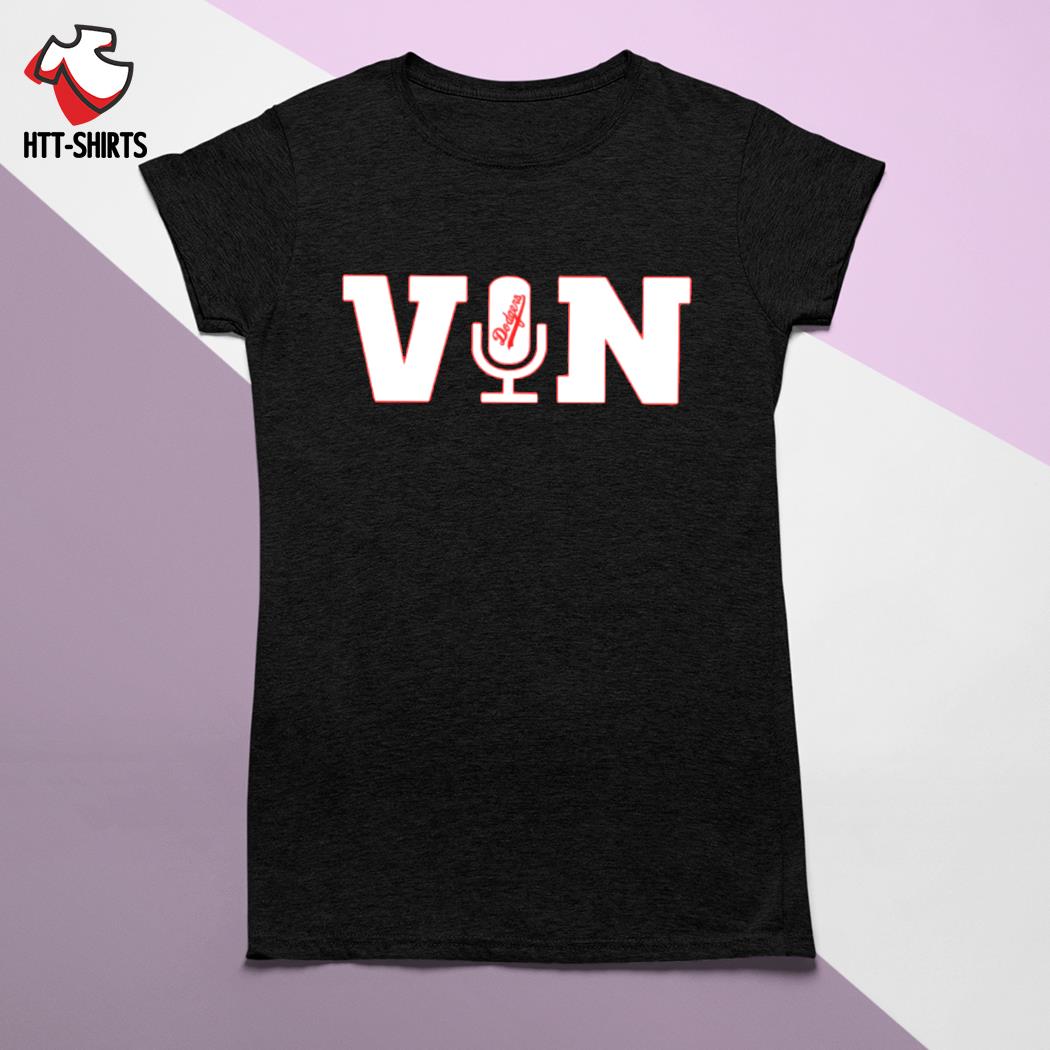 Vin Scully Microphone T-shirt -  Vin Scully Microphone T- shirt