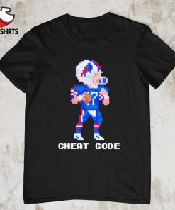 Josh Allen video game cheat code Buffalo Bills shirt