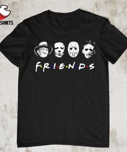 Michael Myers and Freddy Krueger and Jason Voorhees horror friends mashup parody shirt