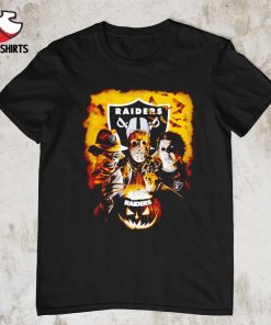Michael Myers and Freddy Krueger and Jason Voorhees Las Vegas Raiders Halloween shirt