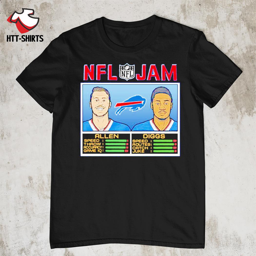 NFL Jam Buffalo Bills Josh Allen And Stefon Diggs T Shirt