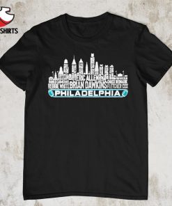 Philadelphia Eagles sky city name players shirt