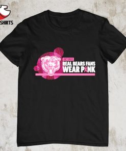 Real bears fans wear pink Chicago Bears shirt