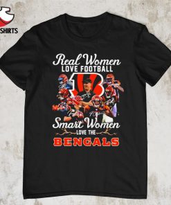 Real women love football smart women love the Bengals signatures shirt