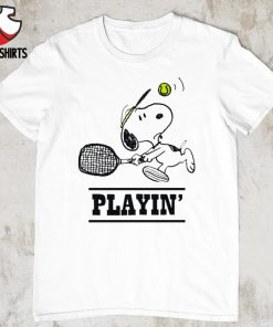 Snoopy playin' tennis shirt