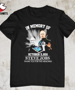 In memory of Steve Jobs thank you for the memories signature shirt
