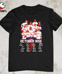 Philadelphia Phillies October Rise Postseason 2022 signatures shirt