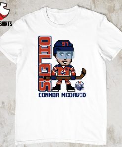 Connor McDavid Edmonton Oilers Pixel Player 2.0 shirt