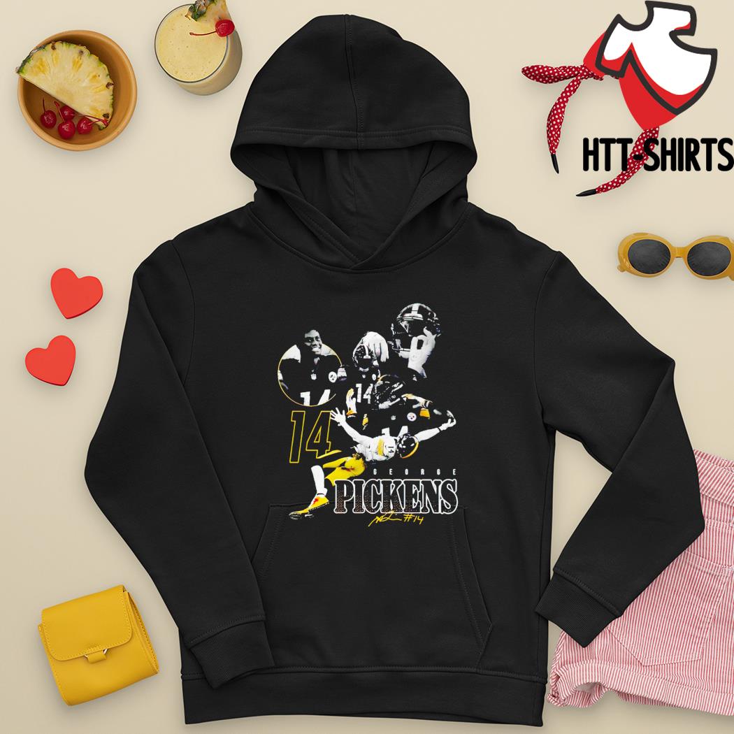 George Pickens #14 Pittsburgh Steelers signature shirt, hoodie, sweater,  long sleeve and tank top