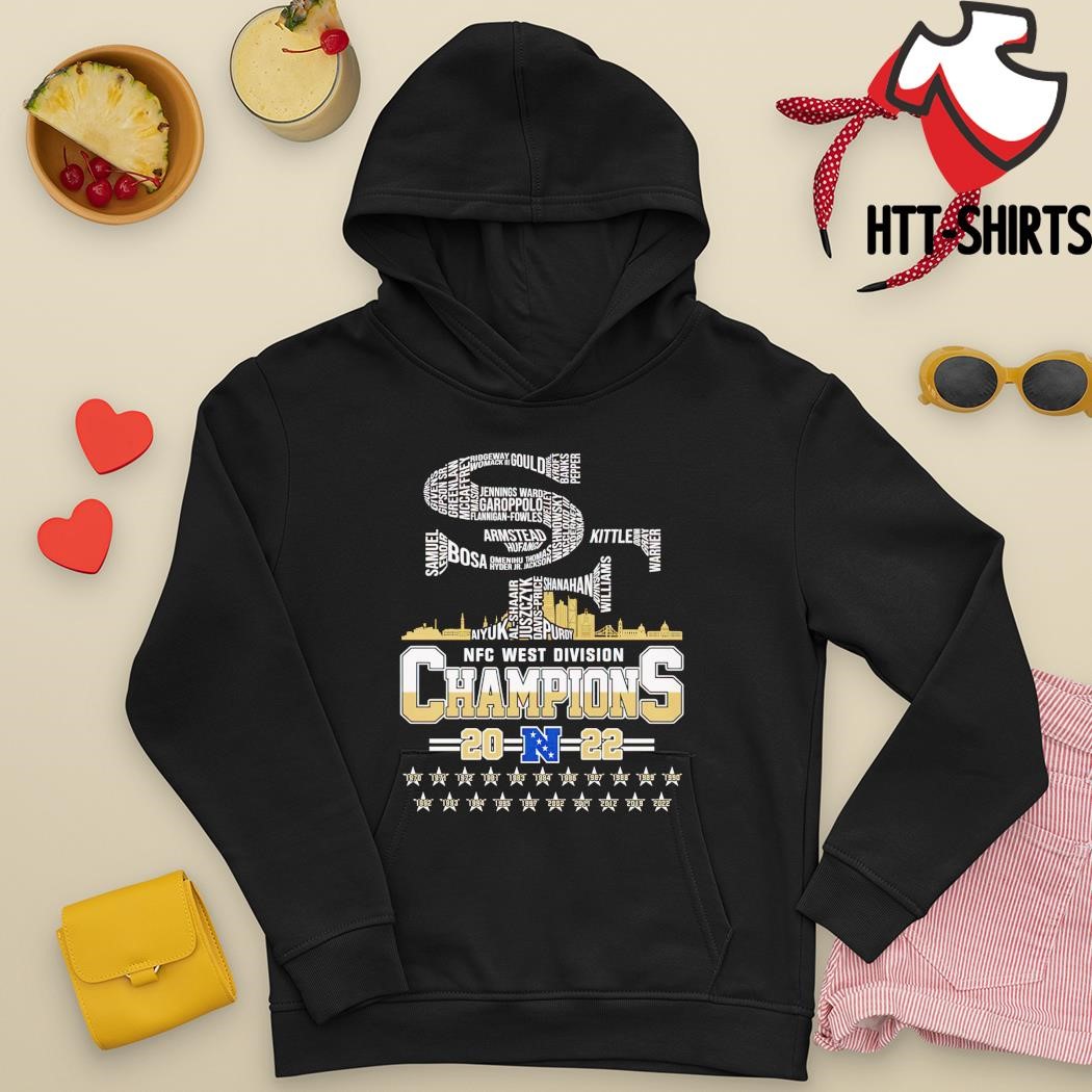 SF CONQUERED THE WEST NFC WEST DIVISION CHAMPS 49ERS HOODIE S-3XL