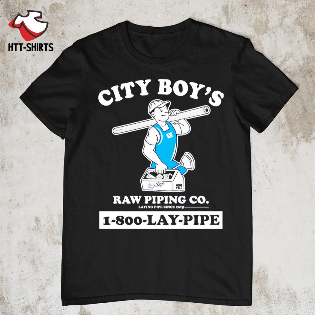 City boy’s raw piping co lay 1800 pipe shirt