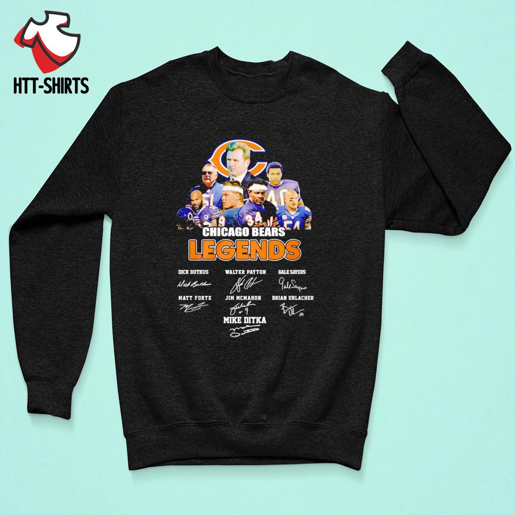 Men's chicago Bears Legends players signatures 2023 shirt, hoodie, sweater,  long sleeve and tank top