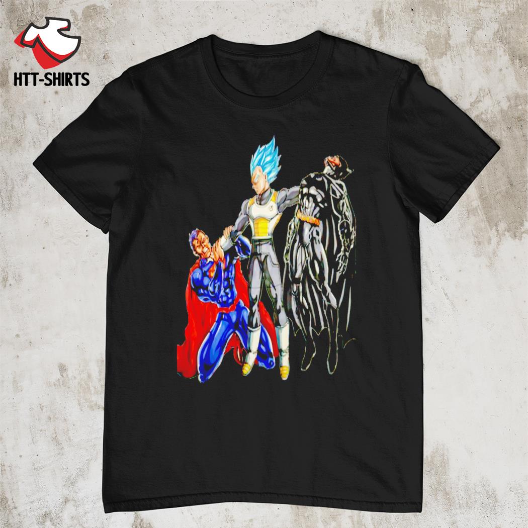 Vegeta Choke Superman and Batman shirt