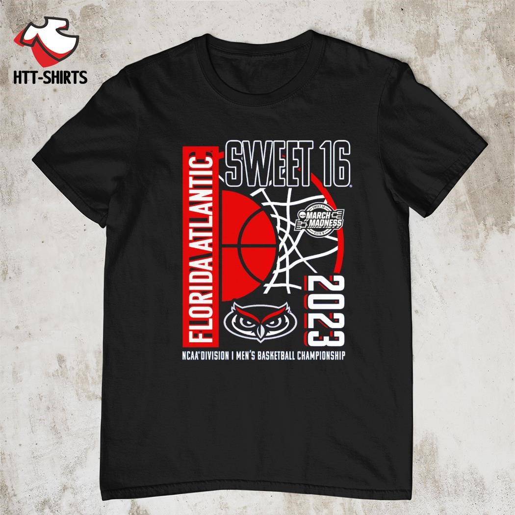 Official fAU Owls 2023 NCAA Men's Basketball Tournament March Madness Sweet 16 shirt