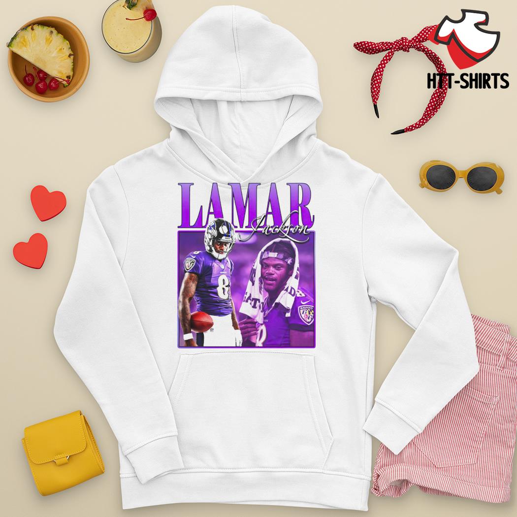 Lamar Jackson 8 Baltimore Ravens football quarterback signature shirt,  hoodie, sweater, long sleeve and tank top