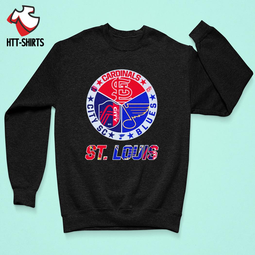 Official St louis cardinals city sc and blues 2023 T-shirt, hoodie, tank  top, sweater and long sleeve t-shirt