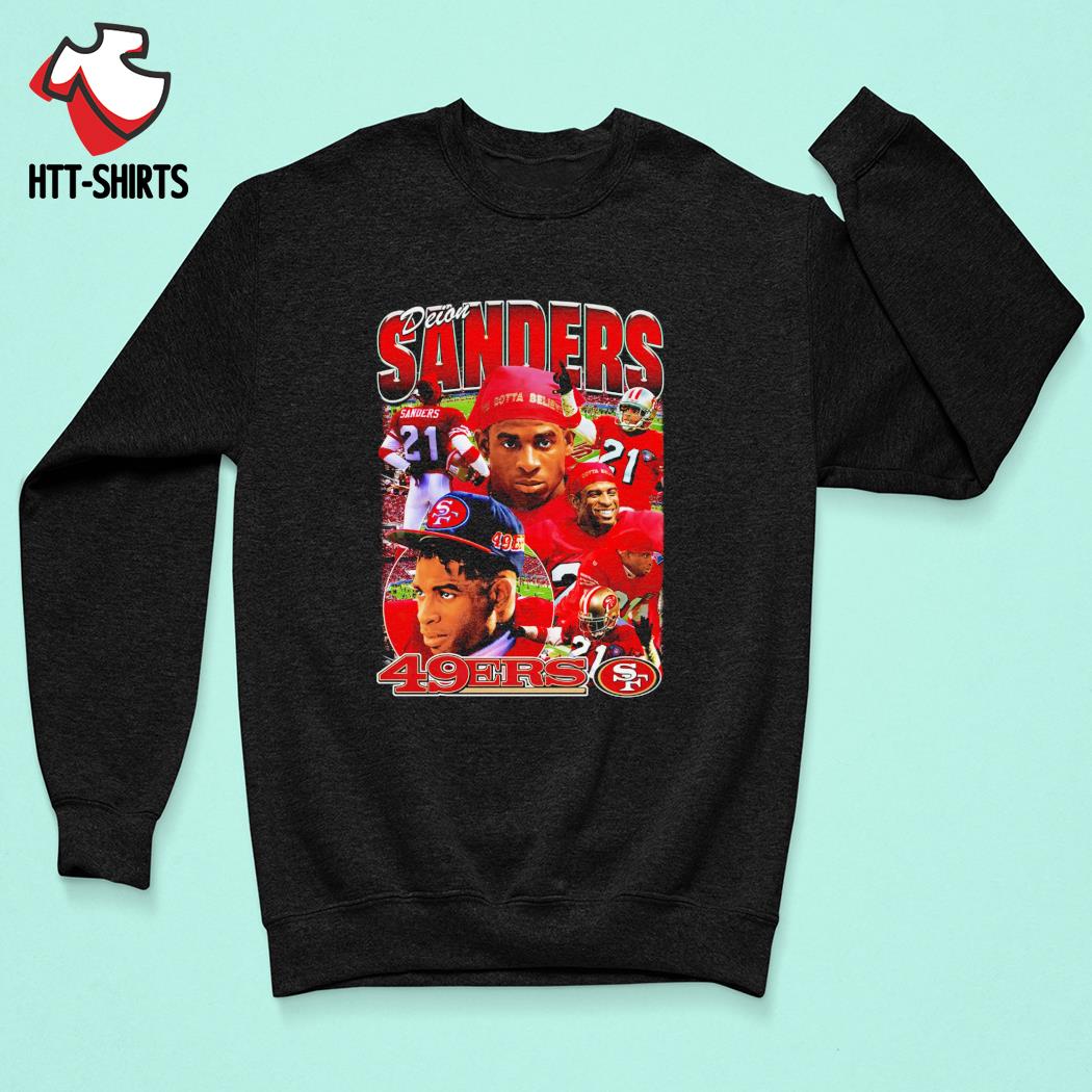 Deion Sanders San Francisco 49ers Football player vintage signature shirt,  hoodie, sweater, long sleeve and tank top